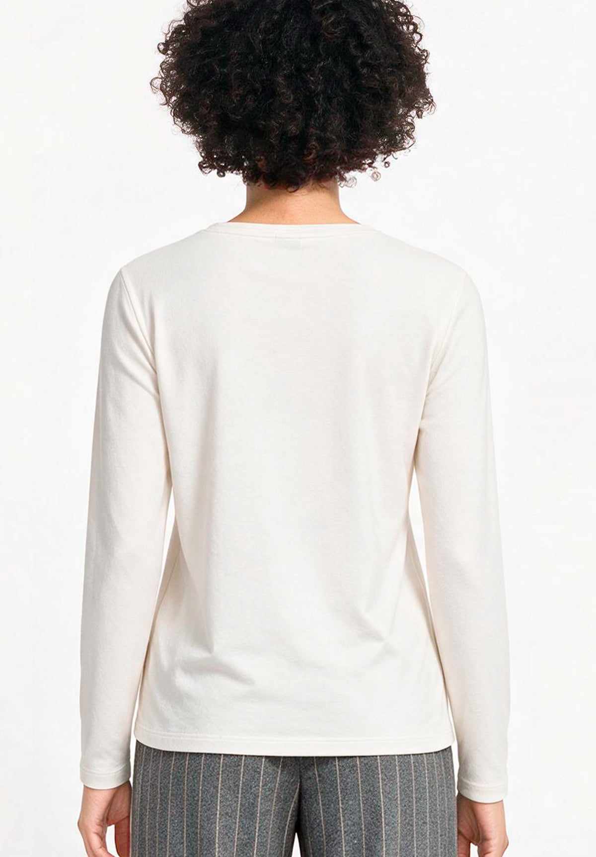 Bianca Dami Long Sleeve Top Creme