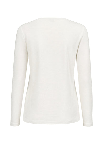 Bianca Dami Long Sleeve Top Creme