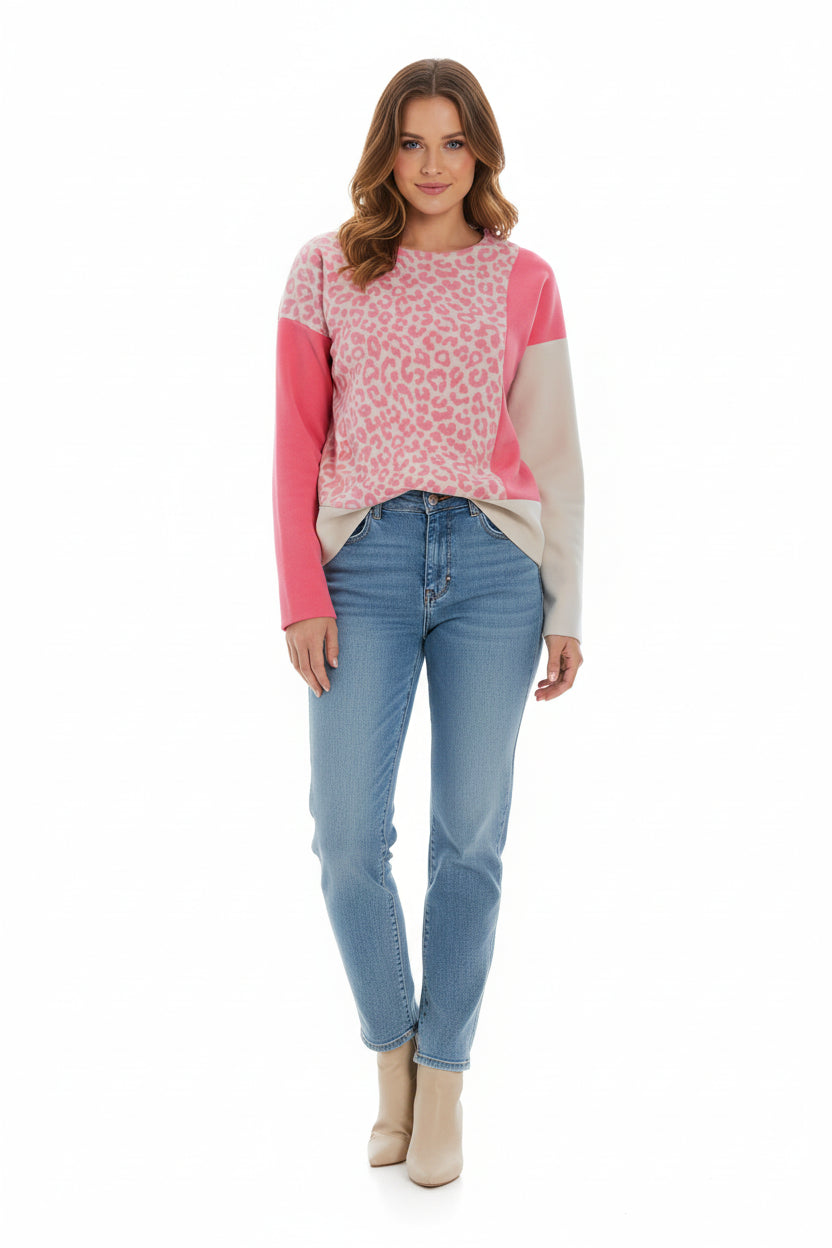 Henriette Steffensen Patch Blouse 1407 S.Pink/Kit/Leo