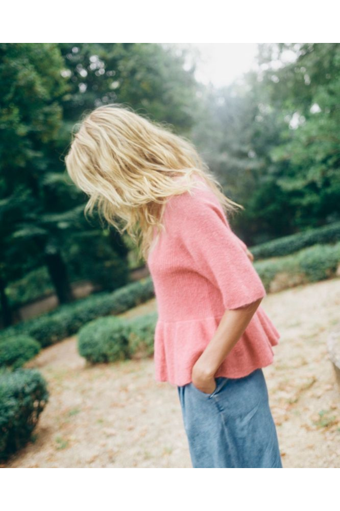 Mos Mosh Thora Frill Knit Rose