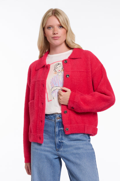 Rino & Pelle Bubbly Boxy Jacket Pink Punch