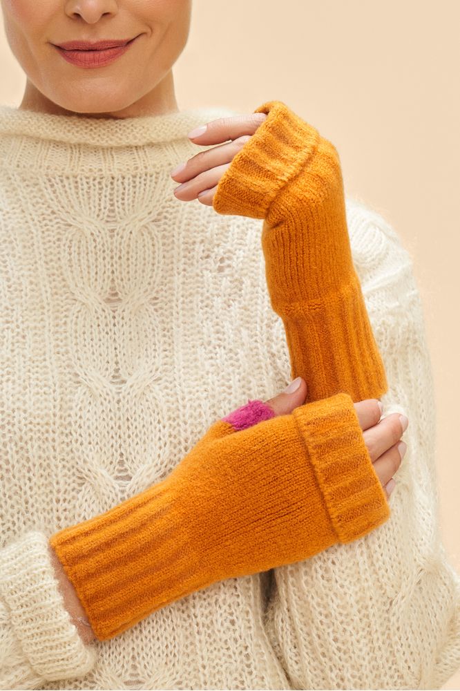 AW24 Powder Cassia Wrist Warmers