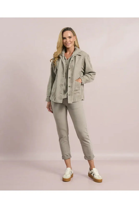 D.E.C.K Beige Stretchy Jogger