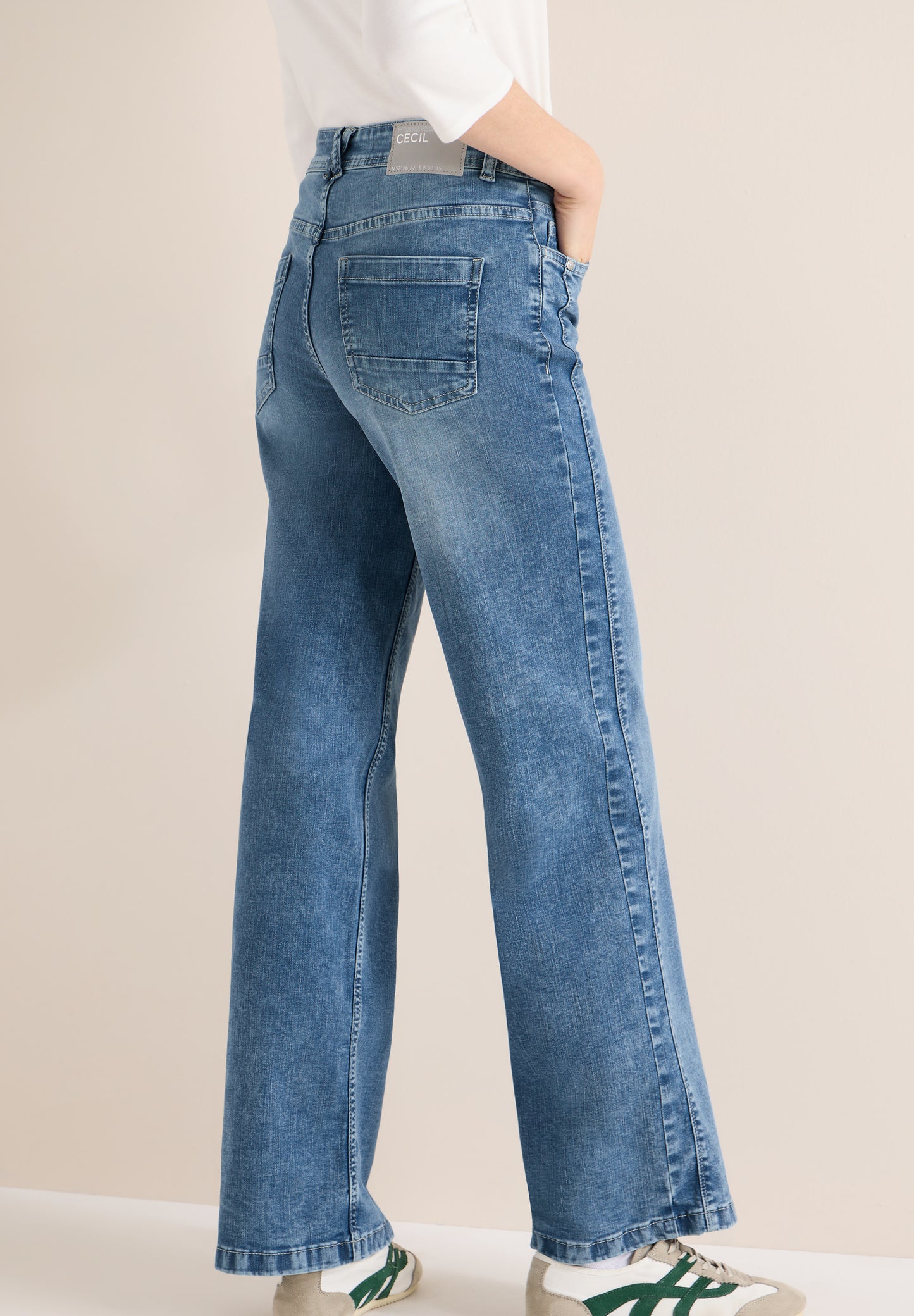 CECIL Toronto Wide Leg Jeans - Light Blue