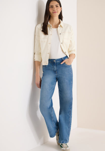 CECIL Toronto Wide Leg Jeans - Light Blue