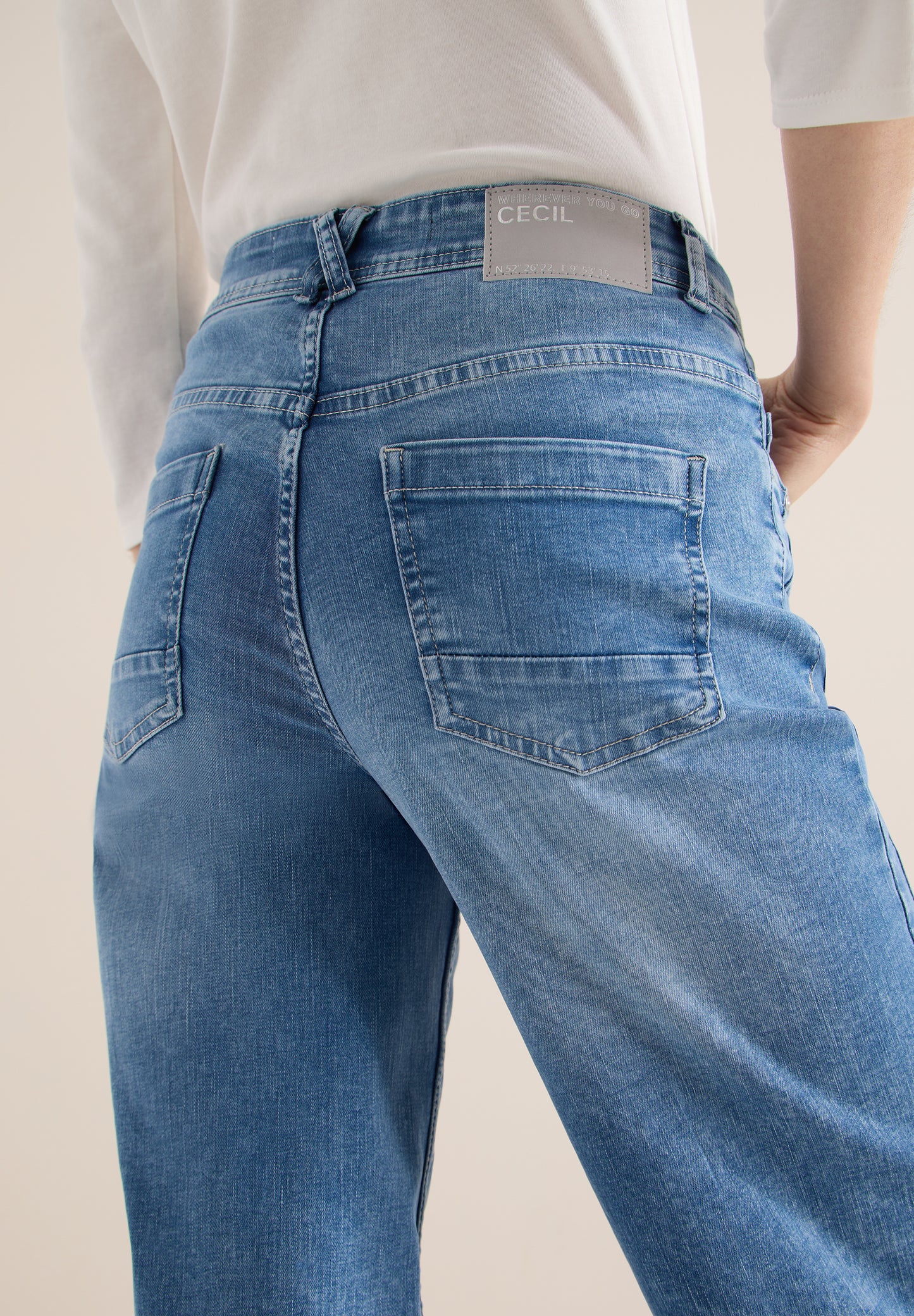 CECIL Toronto Wide Leg Jeans - Light Blue