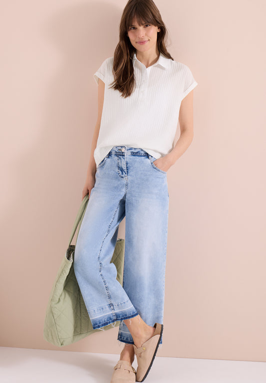 Cecil Dolman Sleeve Blouse-White
