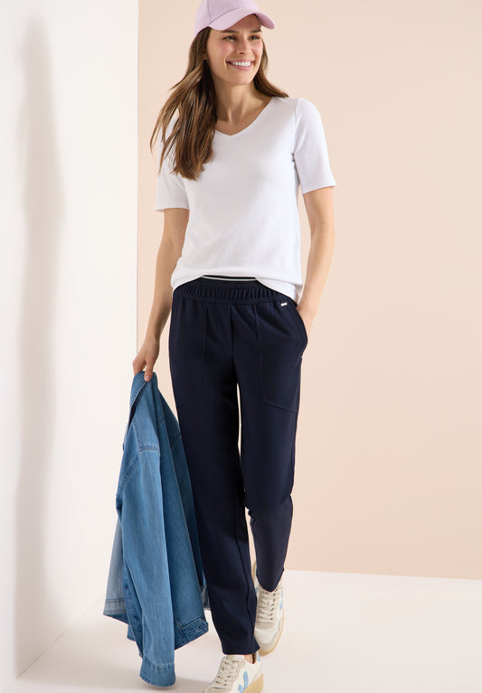 CECIL Tracey Slim Leg Trouser - Blue