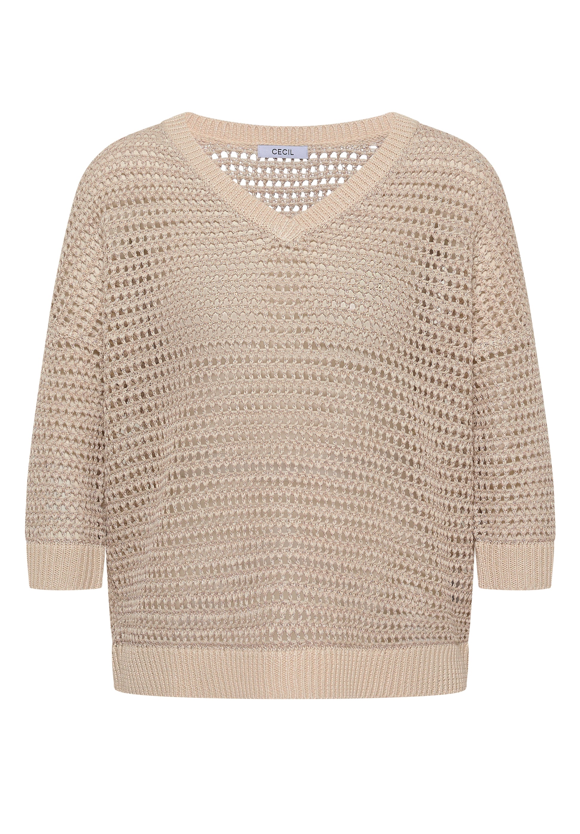 CECIL Loose Knit Sweater Pearl Beige