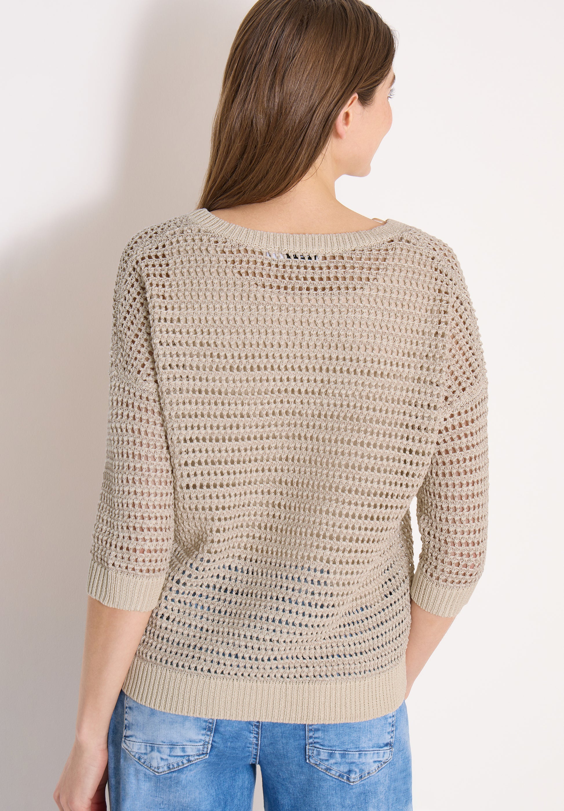 CECIL Loose Knit Sweater Pearl Beige