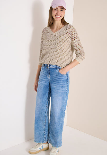CECIL Loose Knit Sweater Pearl Beige
