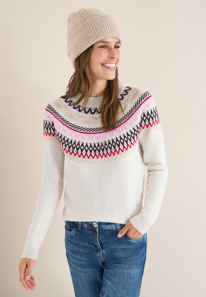 CECIL Pattern Knitted Sweater