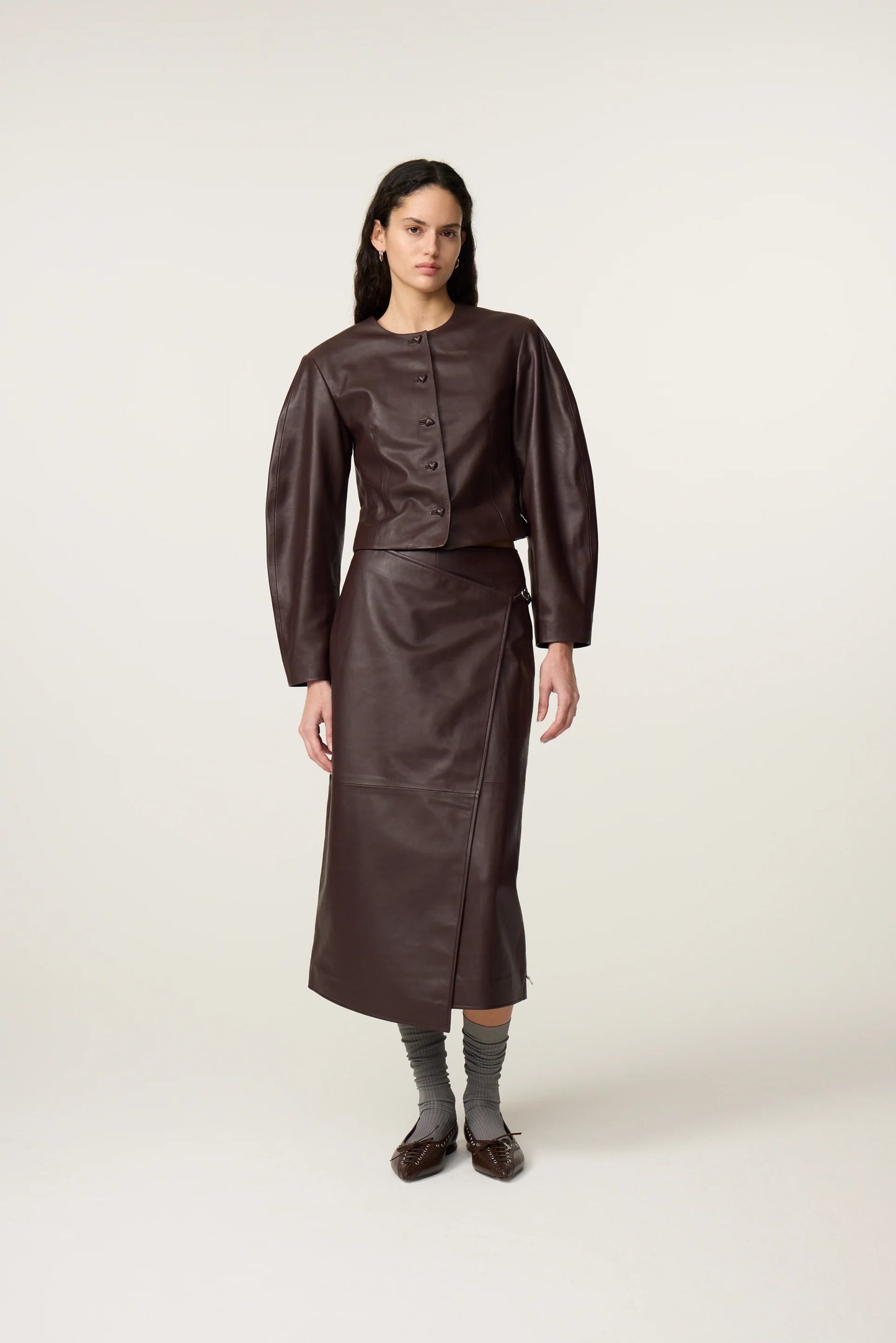 Fabienne Chapot Sonny Midi Skirt Cocoa