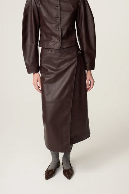 Fabienne Chapot Sonny Midi Skirt Cocoa