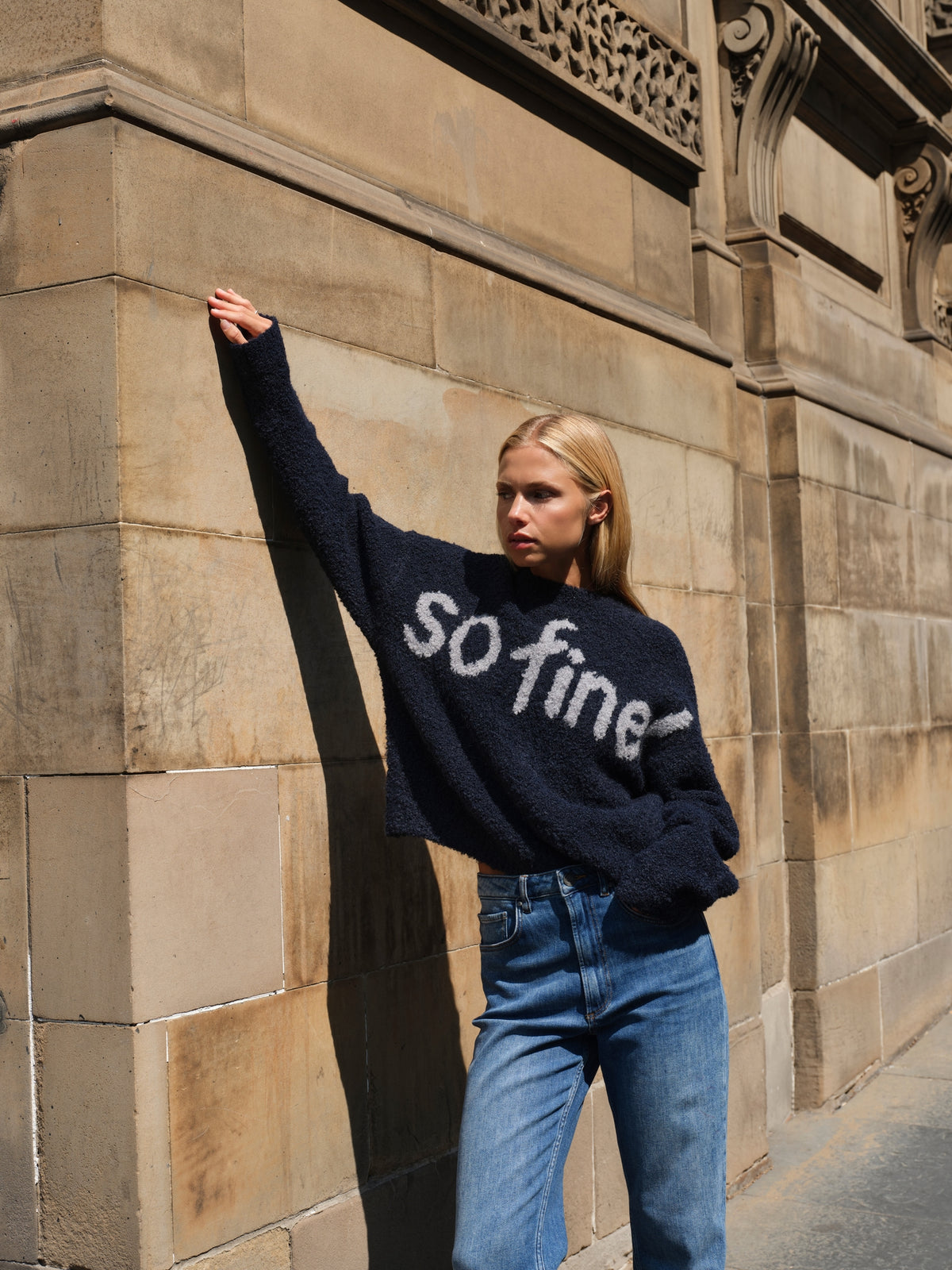 YAYA So Fine Sweater Cat Black Dessin