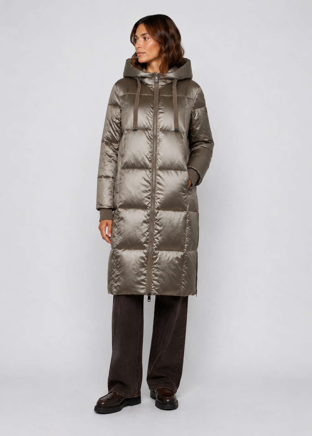 Mos Mosh Nova Metallic Down Jacket Brindle