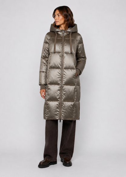Mos Mosh Nova Metallic Down Jacket Brindle