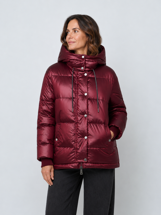 Mos Mosh Jilly Metallic Down Jacket Cabernet