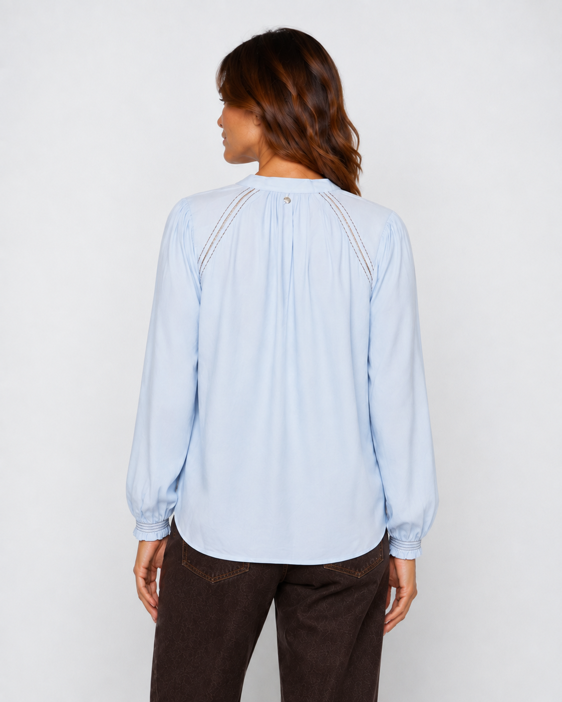 Mos Mosh Tazzin Twill Blouse Skyway