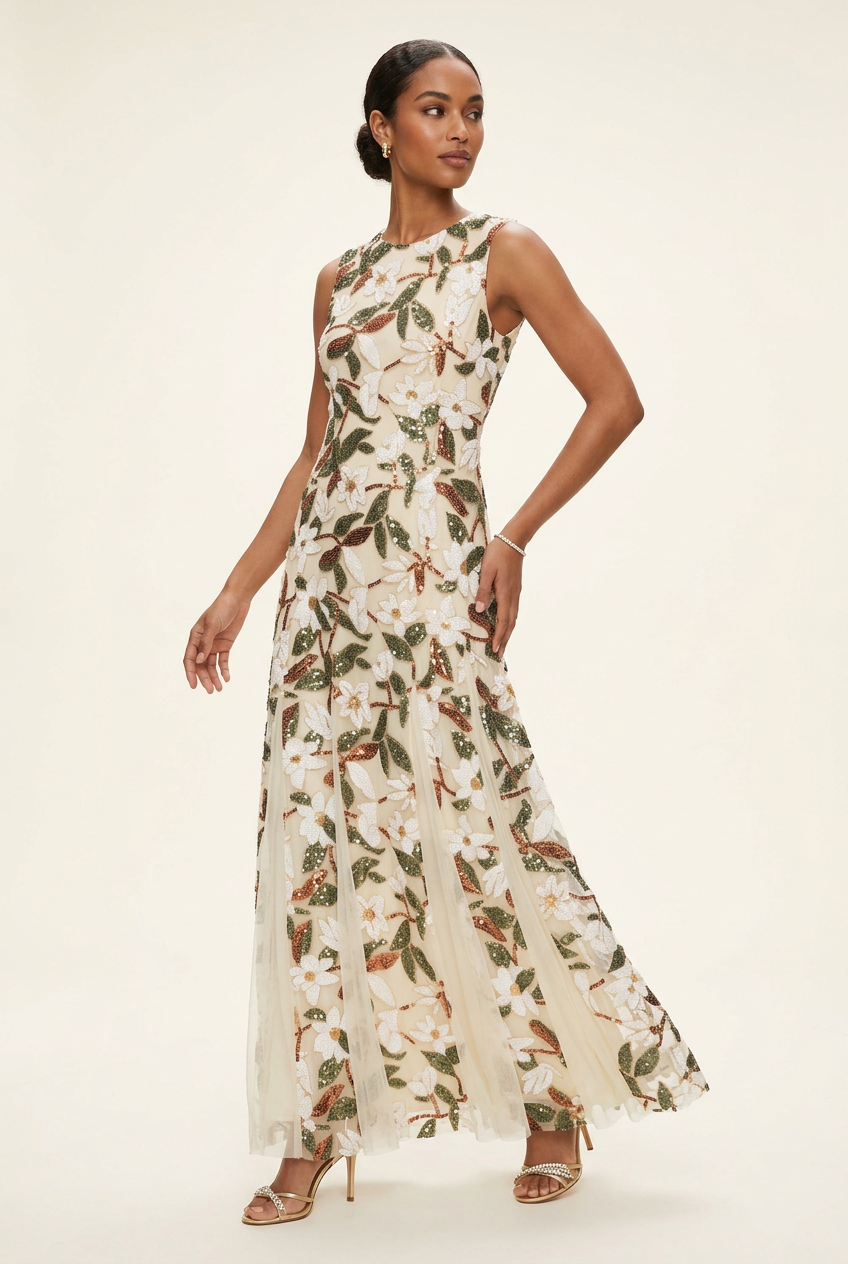 Sister Jane Echo Floral Sequin Dress