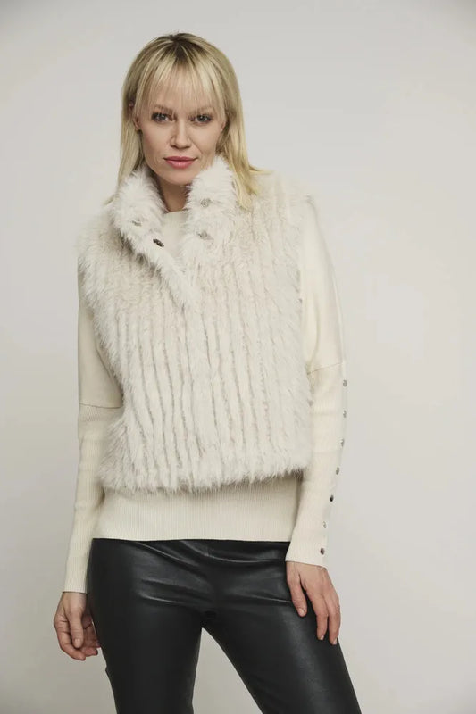 AW24 Rino & Pelle Dava Faux Fur Gilet