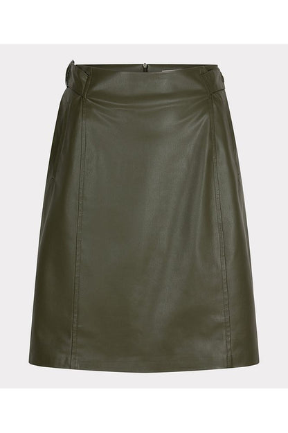 AW24 Esqualo Faux Leather Skirt