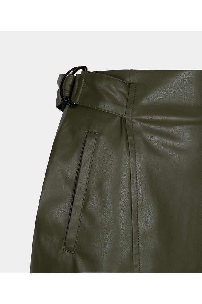 AW24 Esqualo Faux Leather Skirt