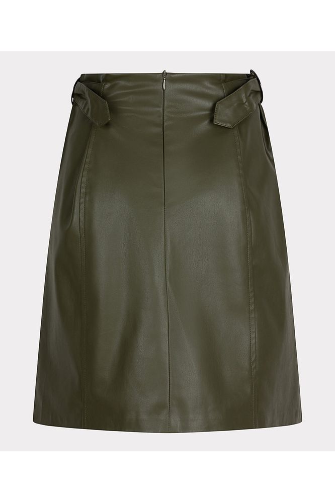 AW24 Esqualo Faux Leather Skirt