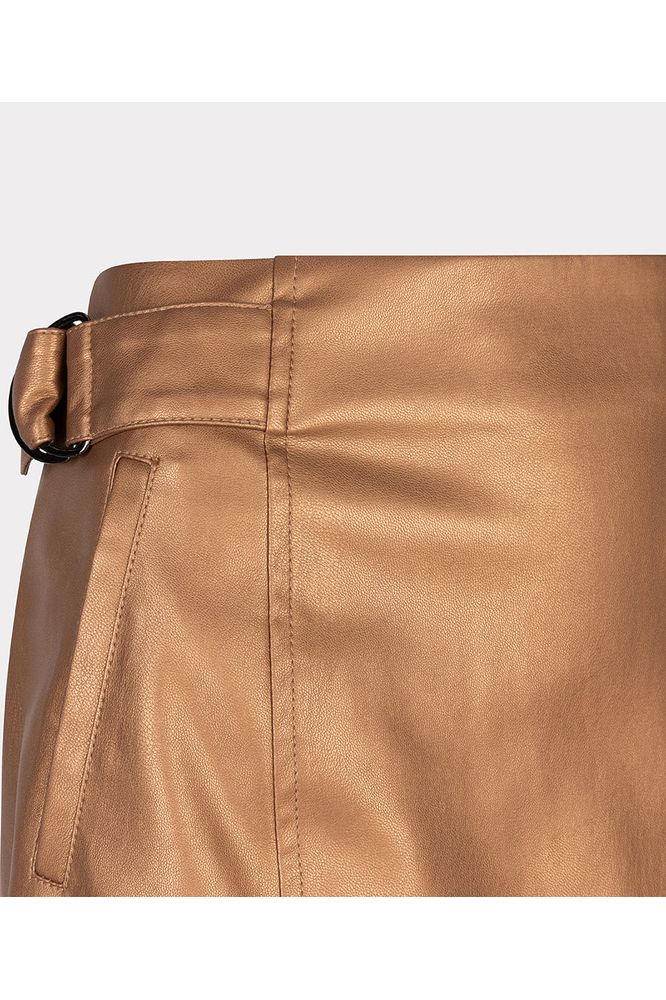 AW24 Esqualo Faux Leather Skirt