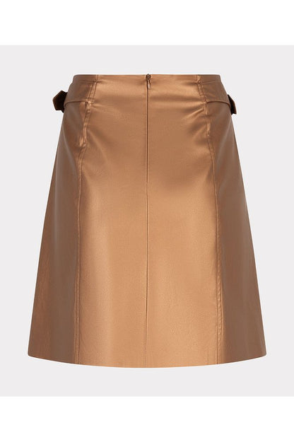 AW24 Esqualo Faux Leather Skirt