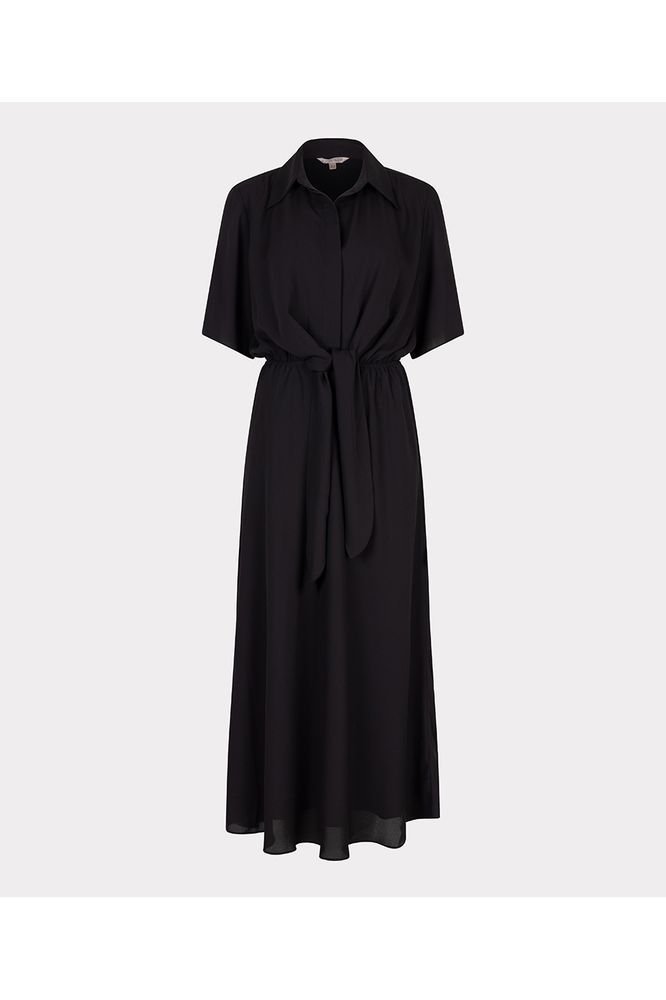 Esqualo Black Long Knot Dress