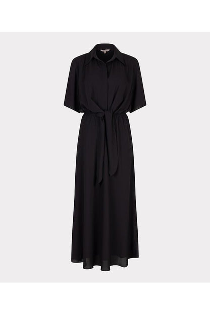 Esqualo Black Long Knot Dress