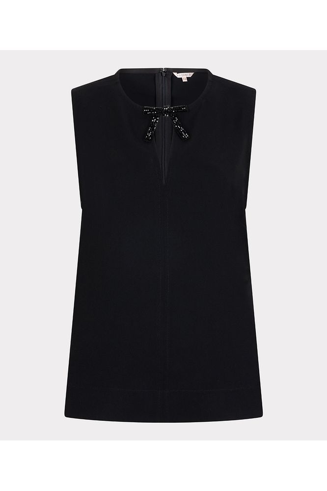 Esqualo Bow Brooch Blouse