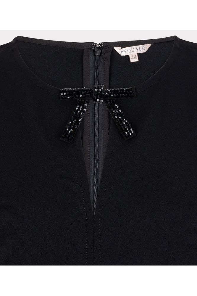 Esqualo Bow Brooch Blouse