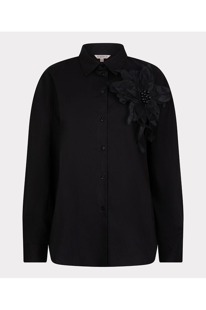 Esqualo Big Flower Patch Blouse