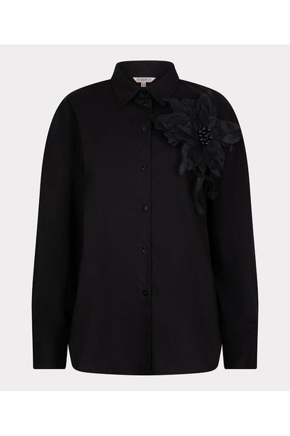 Esqualo Big Flower Patch Blouse