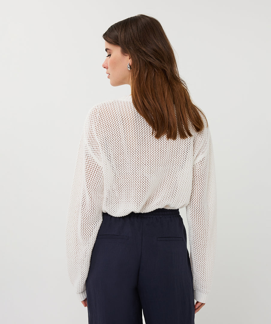 Esqualo 3D Tapes Sweater Off White