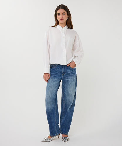 Esqualo Poplin Blouse Off White