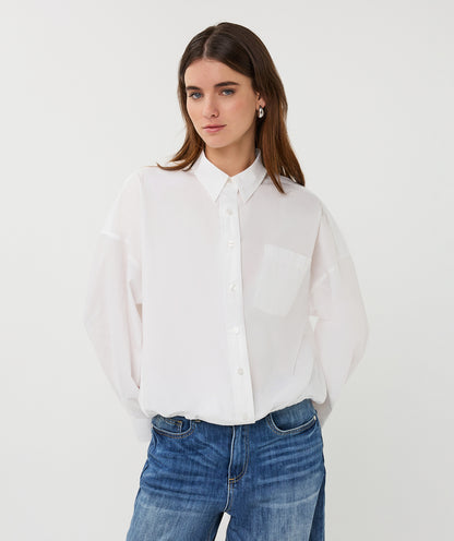 Esqualo Poplin Blouse Off White