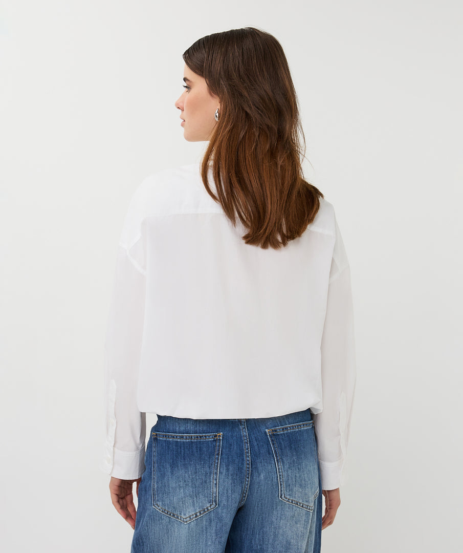 Esqualo Poplin Blouse Off White