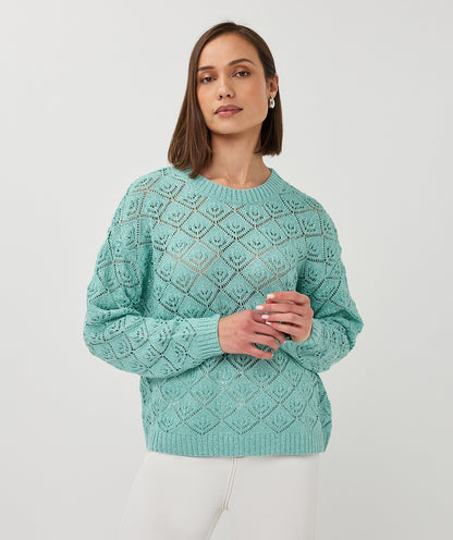 Esqualo Ajour Sweater Mint