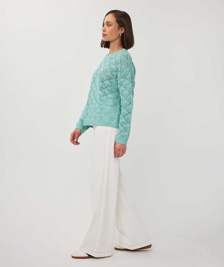 Esqualo Ajour Sweater Mint