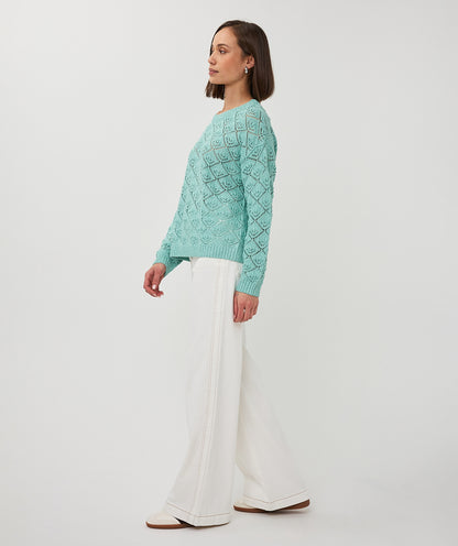 Esqualo Ajour Sweater Mint