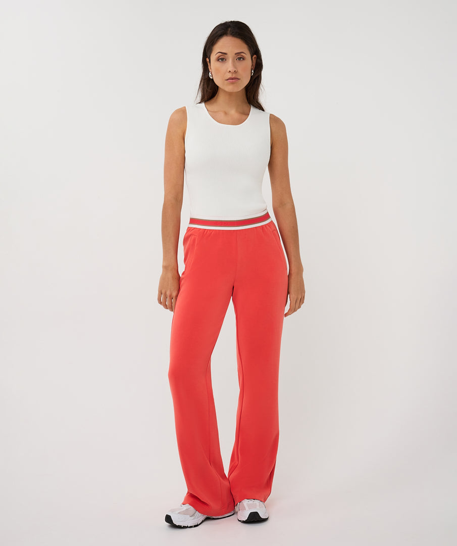 Esqualo Fancy Wide Trouser Chili