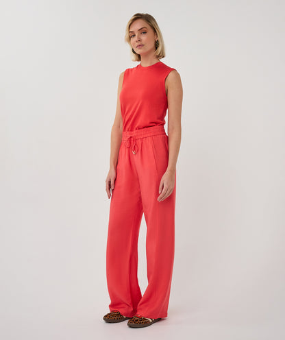 Esqualo Slub Trousers Chili