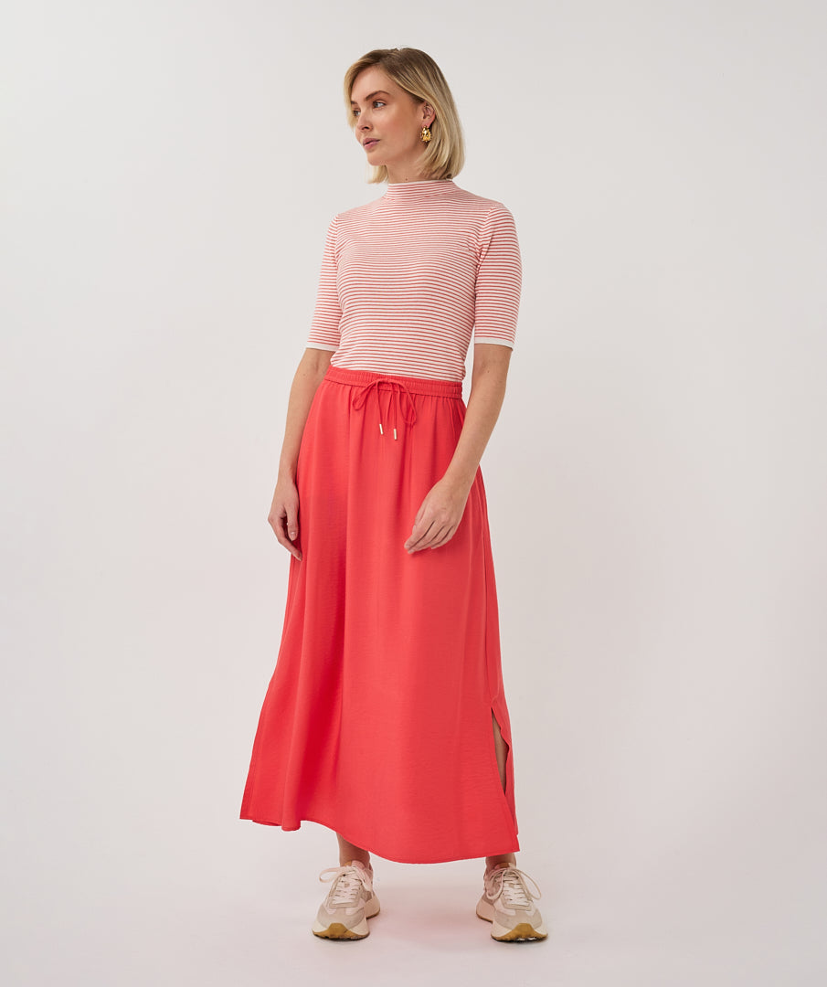 Esqualo Slub Skirt Chili