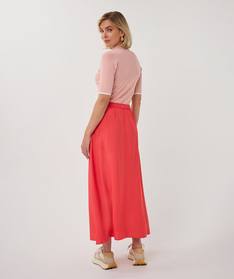 Esqualo Slub Skirt Chili