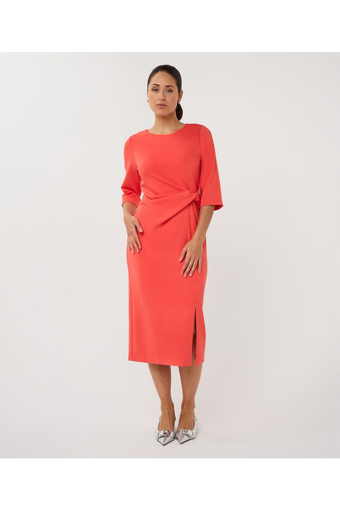 Esqualo SJ Knot Dress Chili