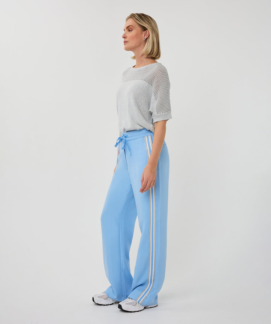 Esqualo Ajour Batwing Sweater Blue