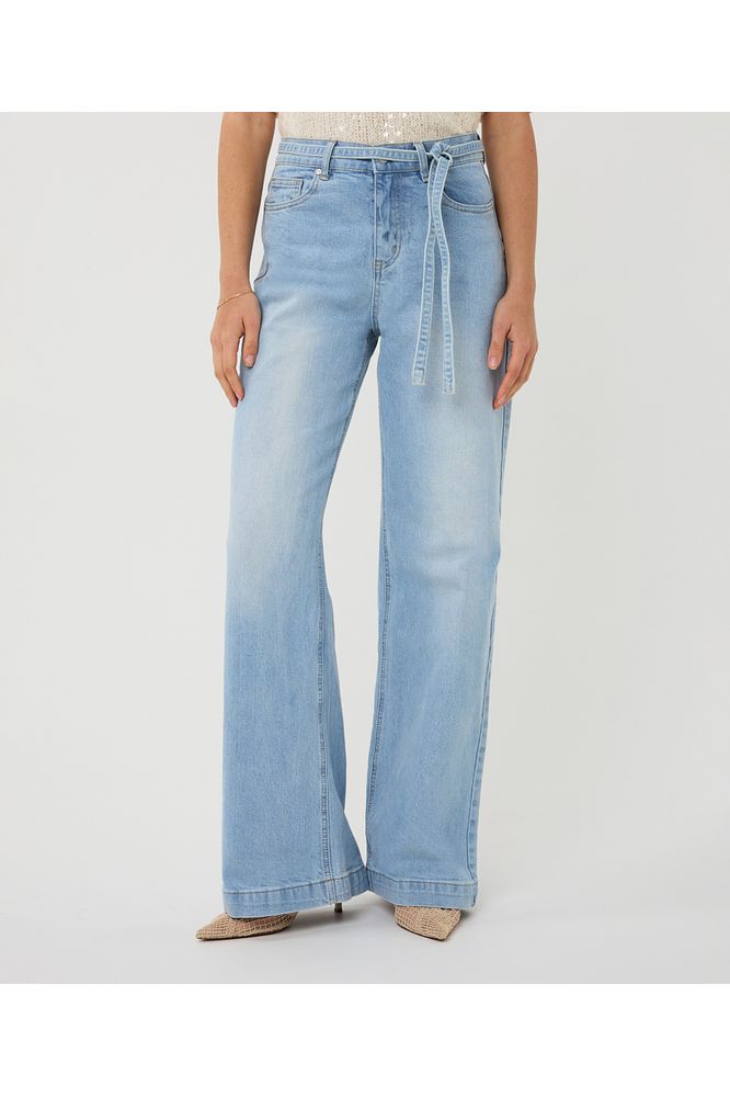 Esqualo Wide Leg Jeans Blue